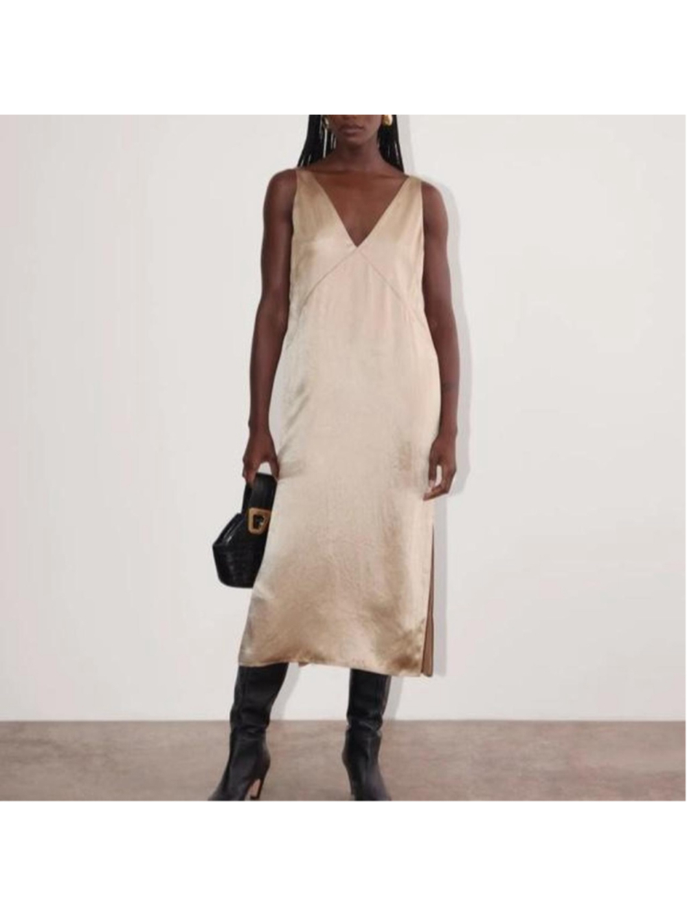 Everlane The Satin Slip Dress - Size 2